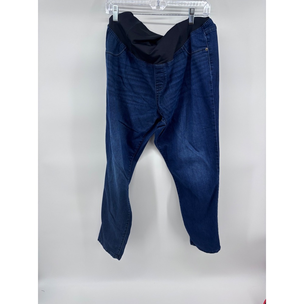 Isabel Maternity Ingrid & Isabel Skinny Dark Wash Jeans Size 14, 28" inseam
